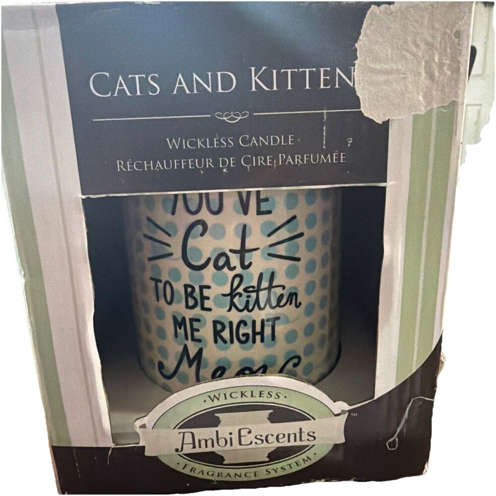 AmbiEscent You’ve Got To Be Kitten Me Warmer Discontinued Home Decor Kitty Gift